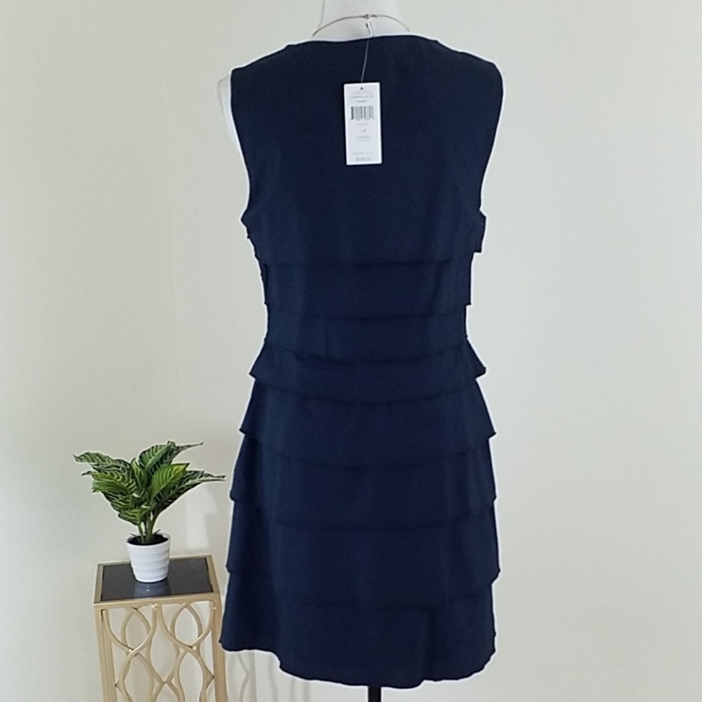 Max and Cleo~Sz 8~Navy Blue Ruffle Dress NWT. - Picture 7 of 11